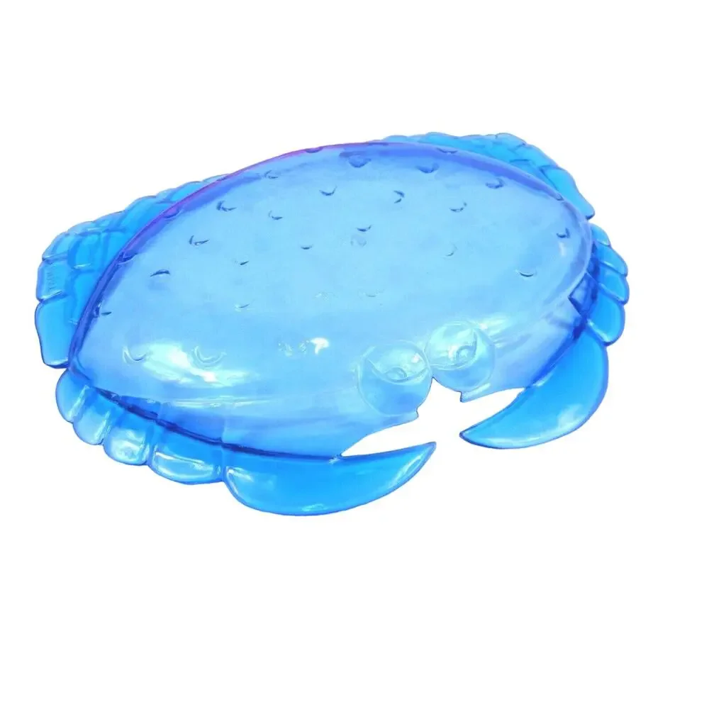 Plastic Fish Crab Serving Trays Snack Trays Taiwan Blue Pink Lot of 2